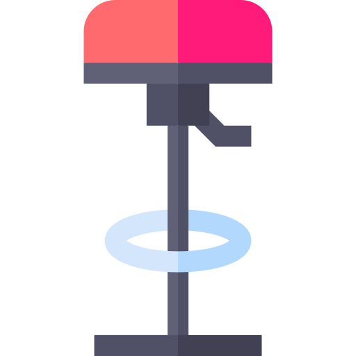 Bar stool Basic Straight Flat icon