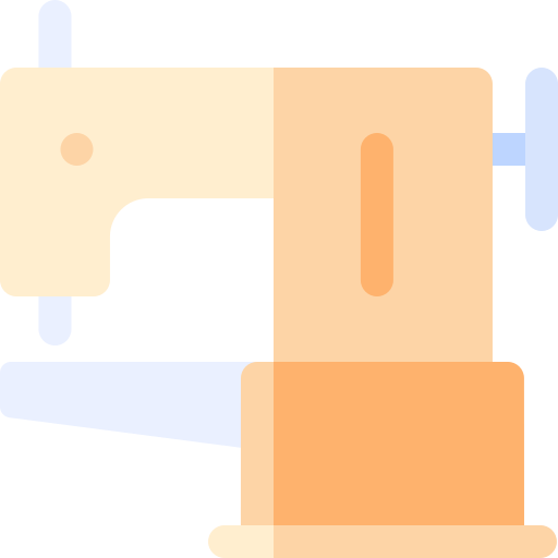 máquina de coser Basic Rounded Flat icono