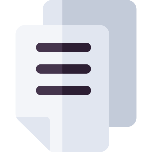 Document Basic Rounded Flat icon
