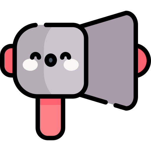 Speaker Kawaii Lineal color icon