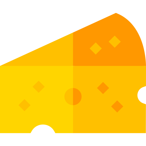 Cheese Basic Straight Flat icon