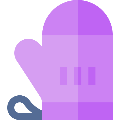 Kitchen glove Basic Straight Flat icon