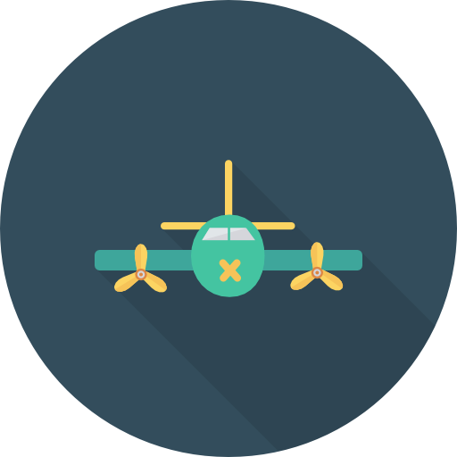 비행기 Dinosoft Circular icon