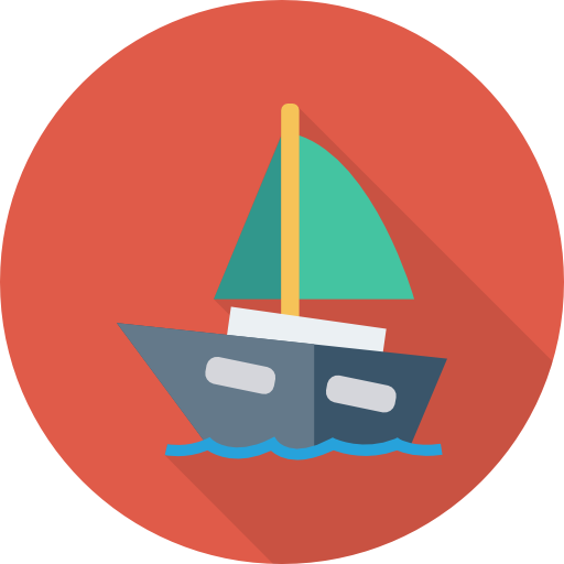 Boat Dinosoft Circular icon