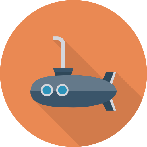Submarine Dinosoft Circular icon