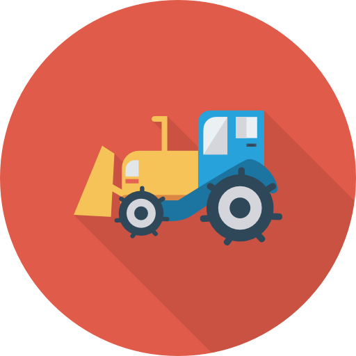 Tractor Dinosoft Circular icon