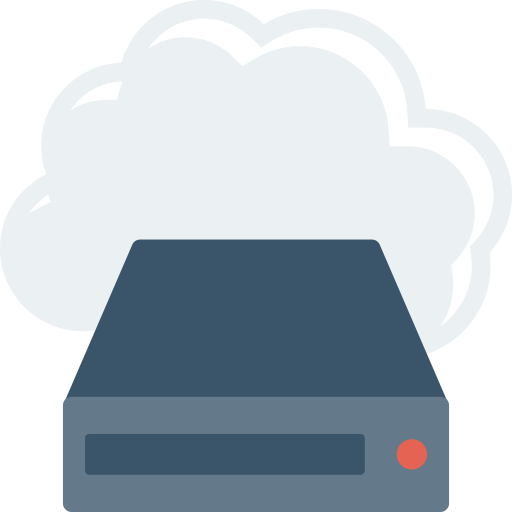 computación en la nube Dinosoft Flat icono