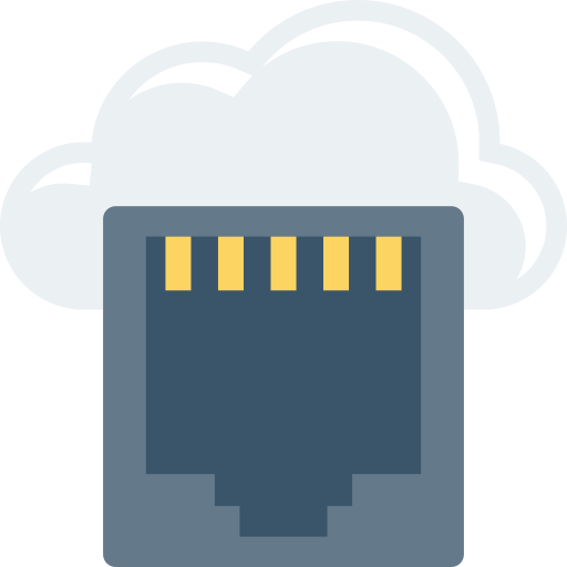 cloud computing Dinosoft Flat icoon