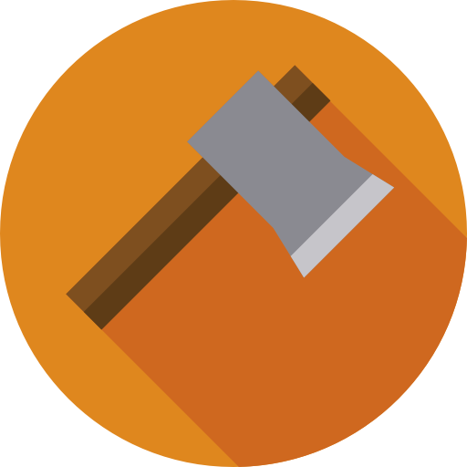 Axe Flat Circular Flat icon