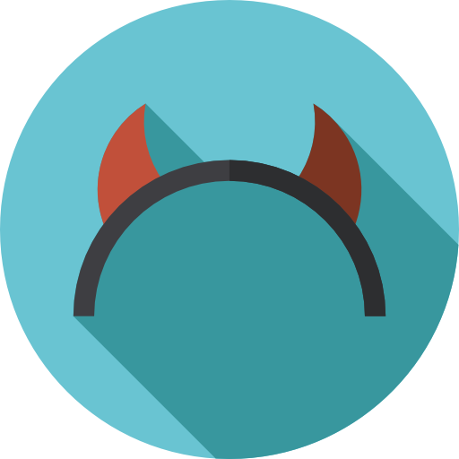 duivel Flat Circular Flat icoon