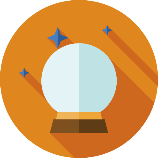 magischer ball Flat Circular Flat icon