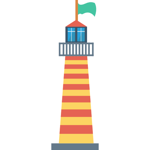 Lighthouse Dinosoft Flat icon