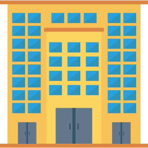 bloque de oficinas Dinosoft Flat icono