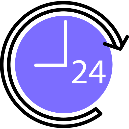 orologio 24 ore Generic Fill & Lineal icona