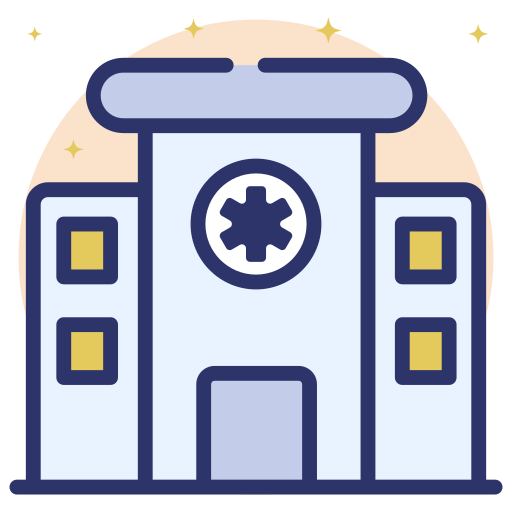 Hospital building Generic Rounded Shapes icon