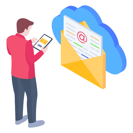 Cloud messaging Generic Isometric icon