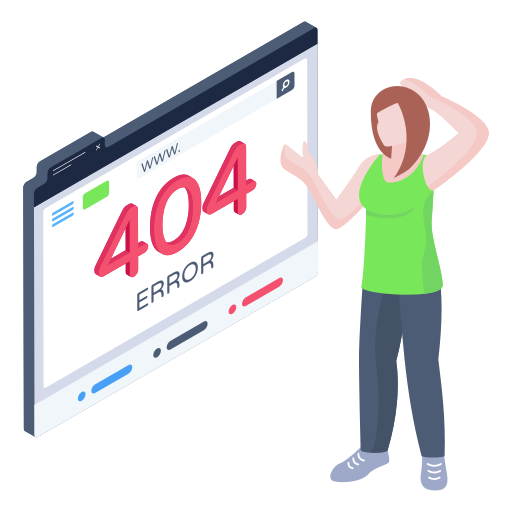 Error 404 Generic Isometric icon