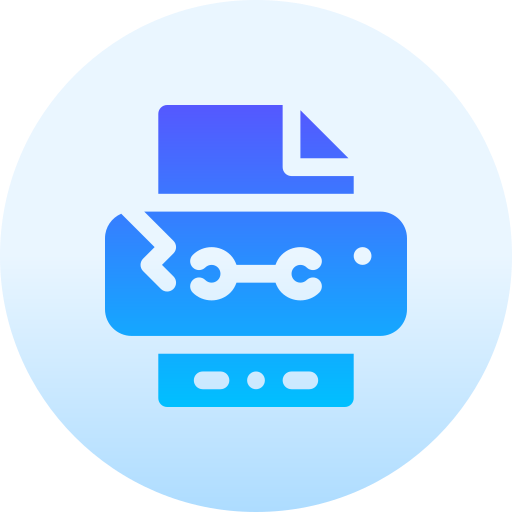 printer Basic Gradient Circular icoon