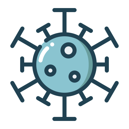 코로나 바이러스 Generic Blue icon