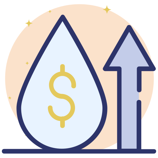 Oil price Generic Rounded Shapes icon