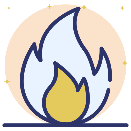flama de fuego Generic Rounded Shapes icono