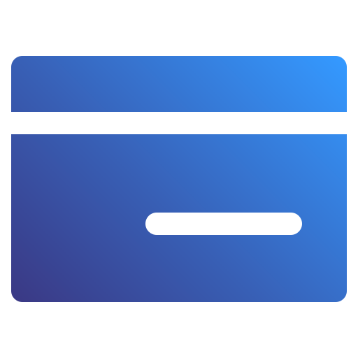 karta kredytowa Generic Flat Gradient ikona