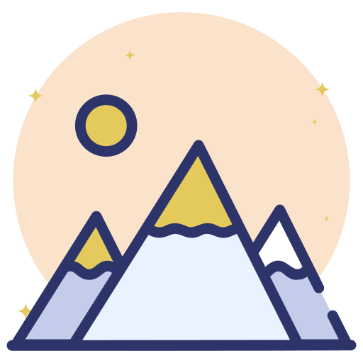 vista desde la montaña Generic Rounded Shapes icono