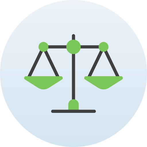 scala della giustizia Generic Circular icona