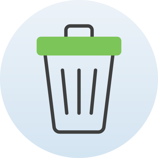 Garbage bin Generic Circular icon
