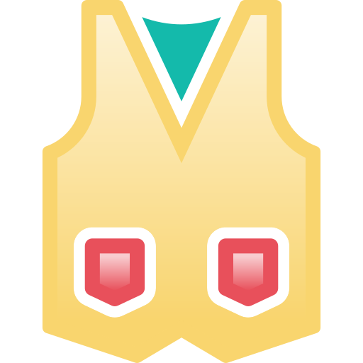 chaleco Generic Outline Gradient icono