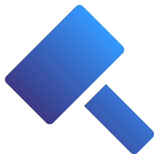 Auction hammer Generic Flat Gradient icon