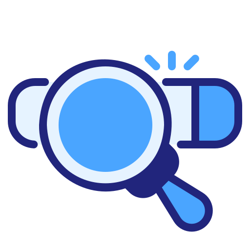 Search Generic Blue icon