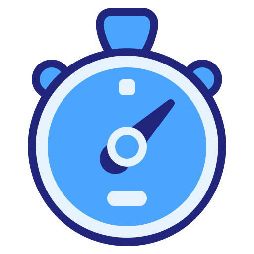 Stopwatch Generic Blue icon