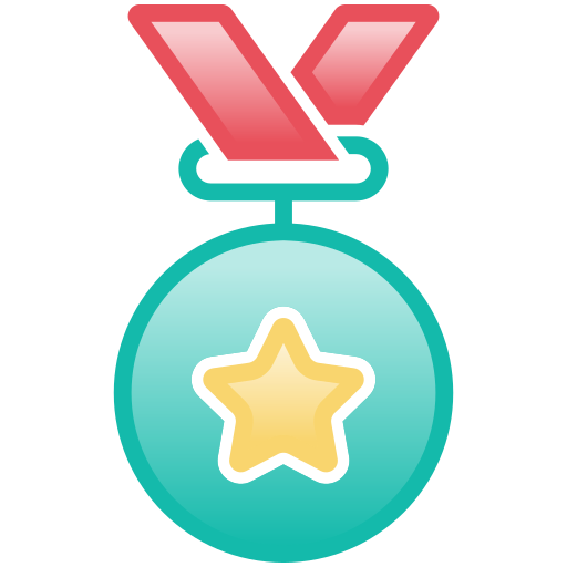 medal Generic Outline Gradient ikona