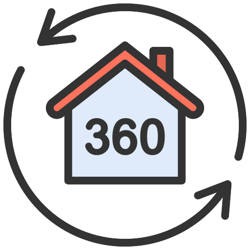 widok 360 Generic Outline Color ikona