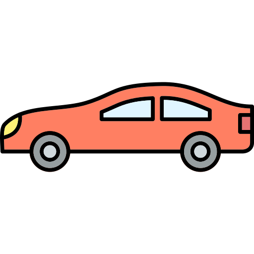 samochód Generic Outline Color ikona