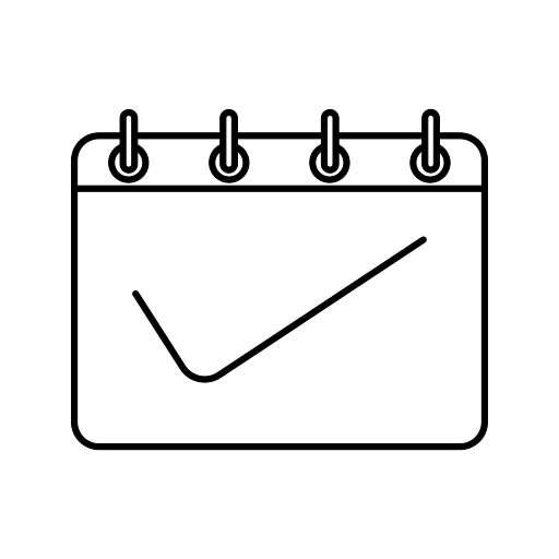 kalendarz Generic Thin Outline ikona