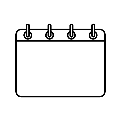 calendario Generic Thin Outline icono