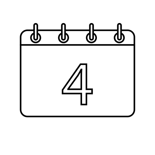 cuatro Generic Thin Outline icono