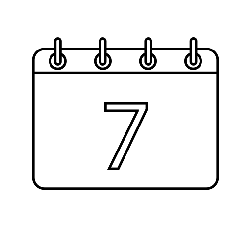 sieben Generic Thin Outline icon