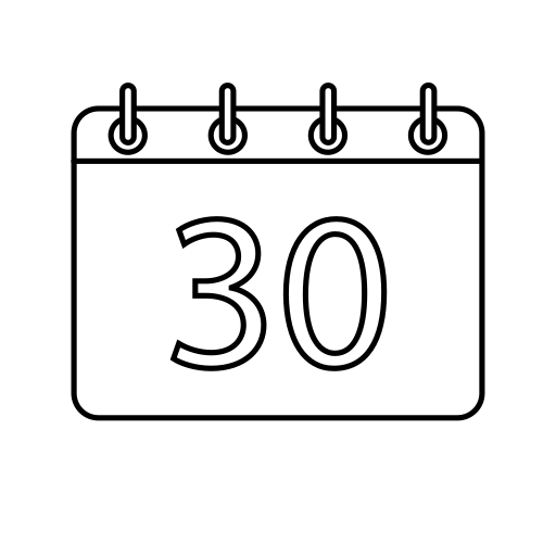 treinta Generic Thin Outline icono