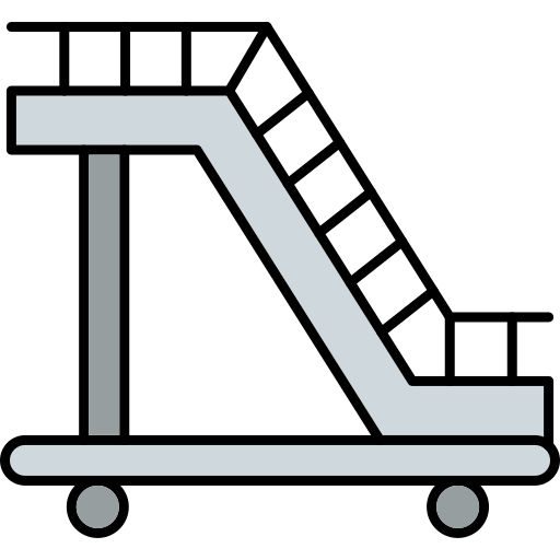 Aircraft stairs Generic Outline Color icon