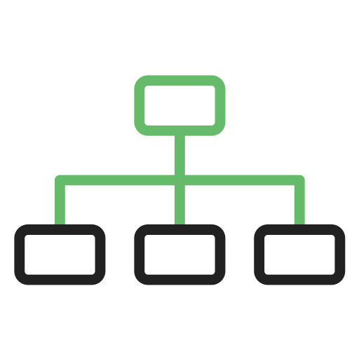 sitemap Generic Outline Color icoon