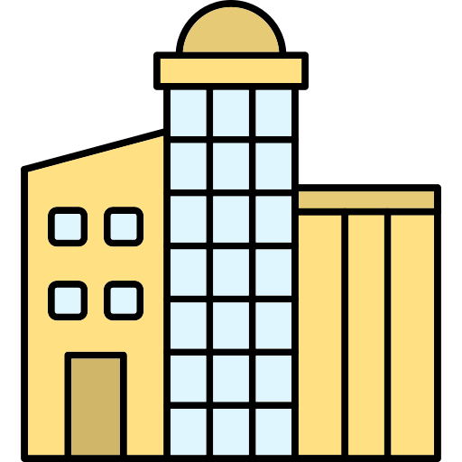 wieżowiec Generic Outline Color ikona