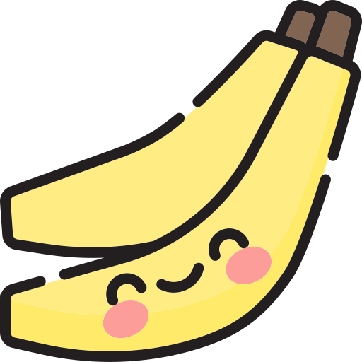 Bananas Generic Outline Color icon