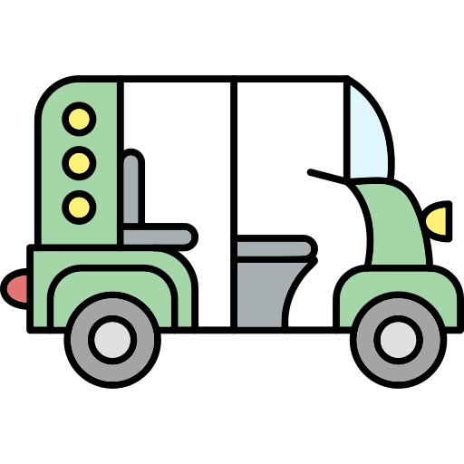 Tuktuk Generic Outline Color icon
