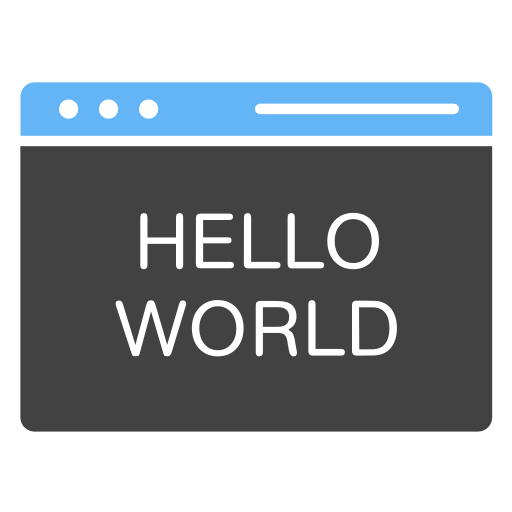 bonjour le monde Generic Blue Icône