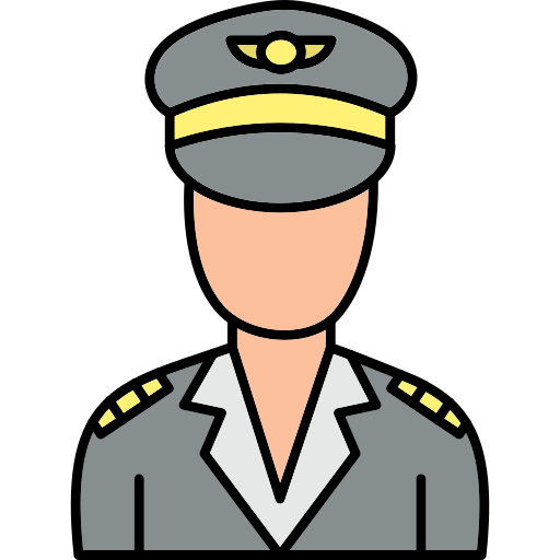 Pilot Generic Outline Color icon