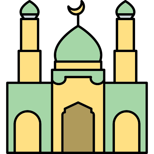 モスク Generic Outline Color icon