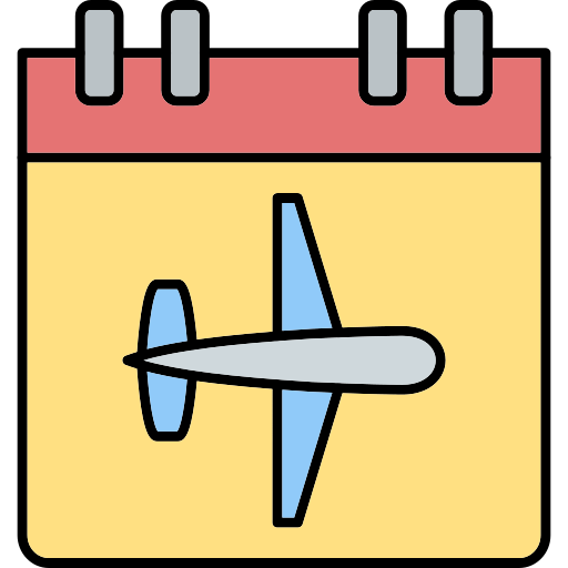 informacion de vuelo Generic Outline Color icono